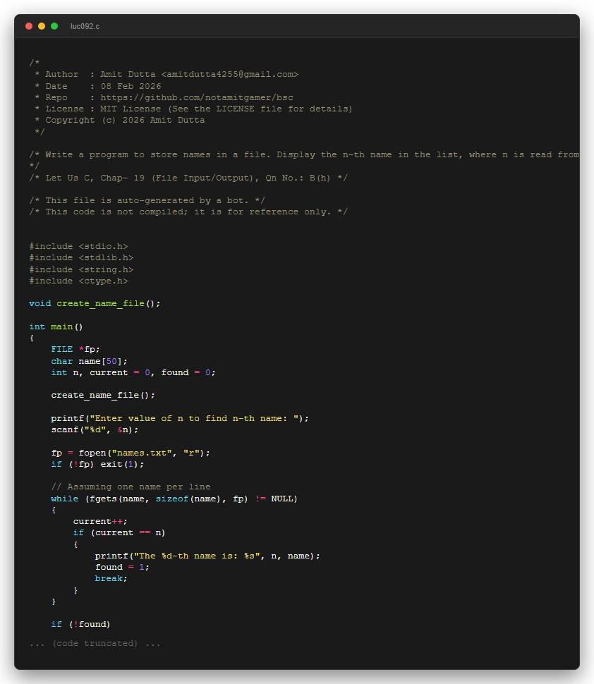 Write a program to store names in a file. Display the n-th name in the list, where n is read from the keyboard.